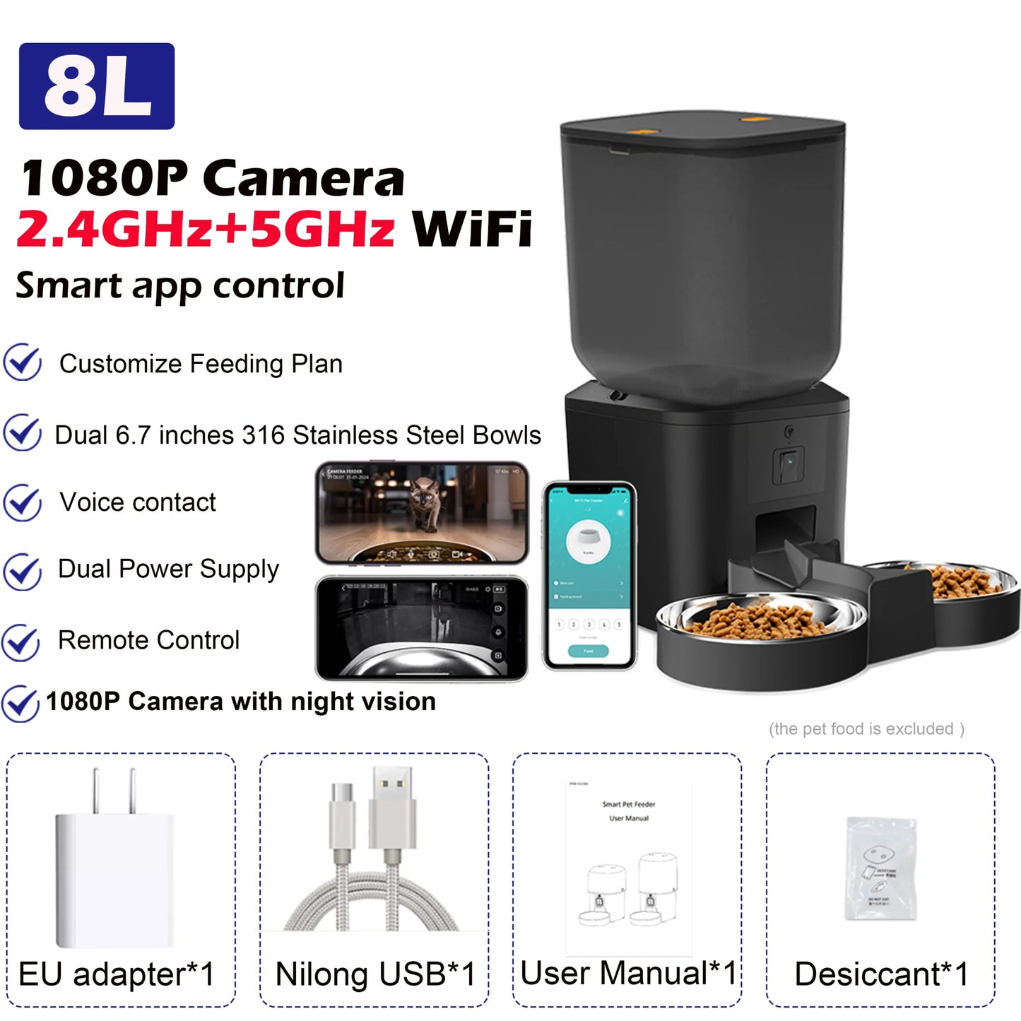 8L Automatic Cat Feeder - Zyreh