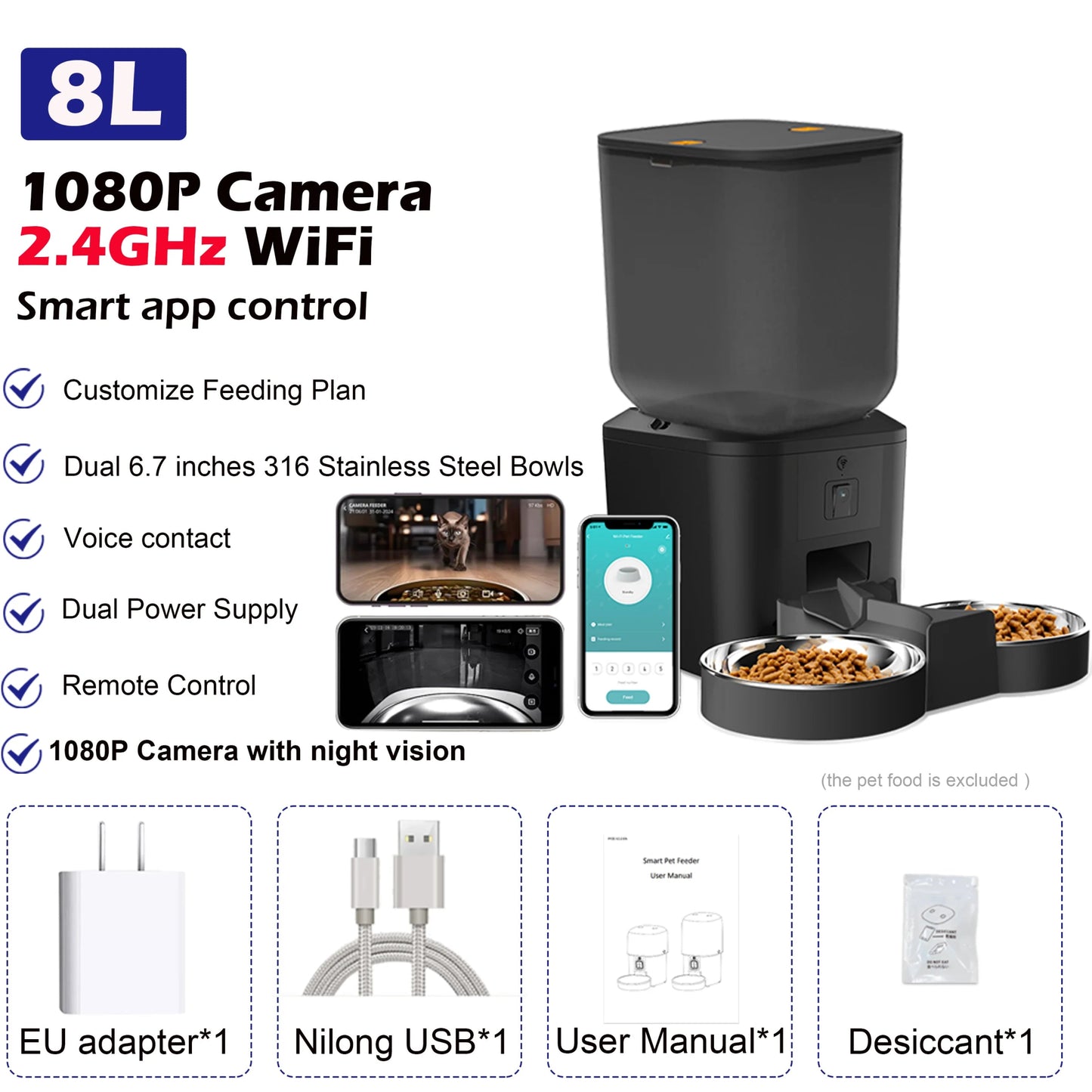 8L Automatic Cat Feeder - Zyreh