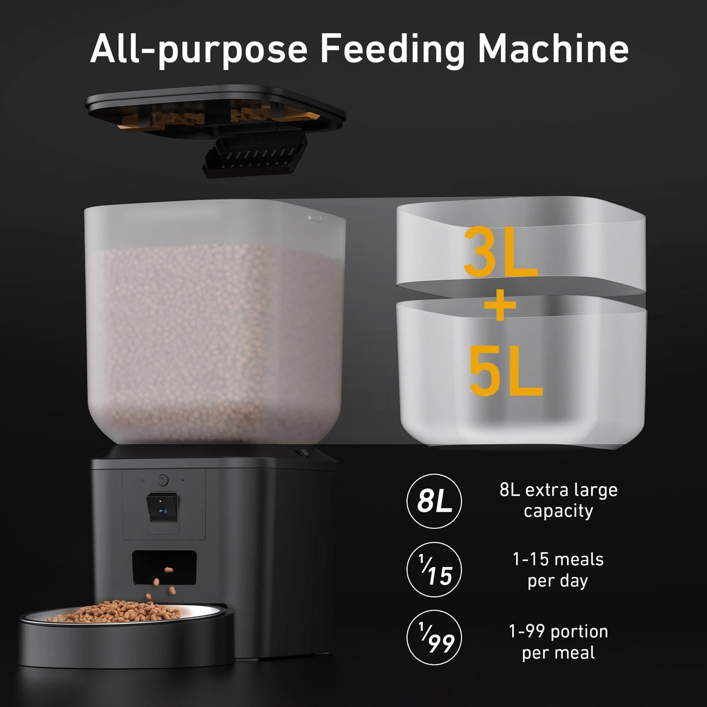 8L Automatic Cat Feeder - Zyreh