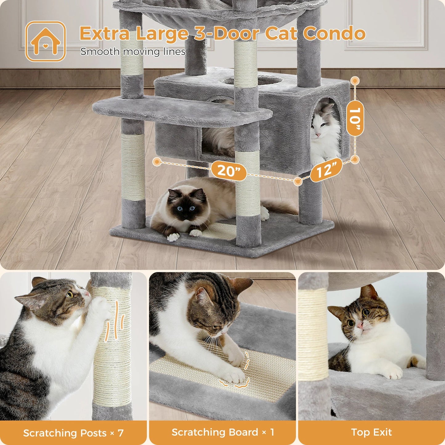 Large Cat Tree and Tower - Zyreh