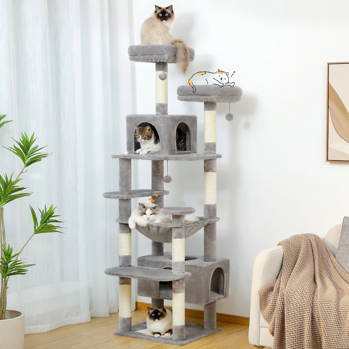 Large Cat Tree and Tower - Zyreh