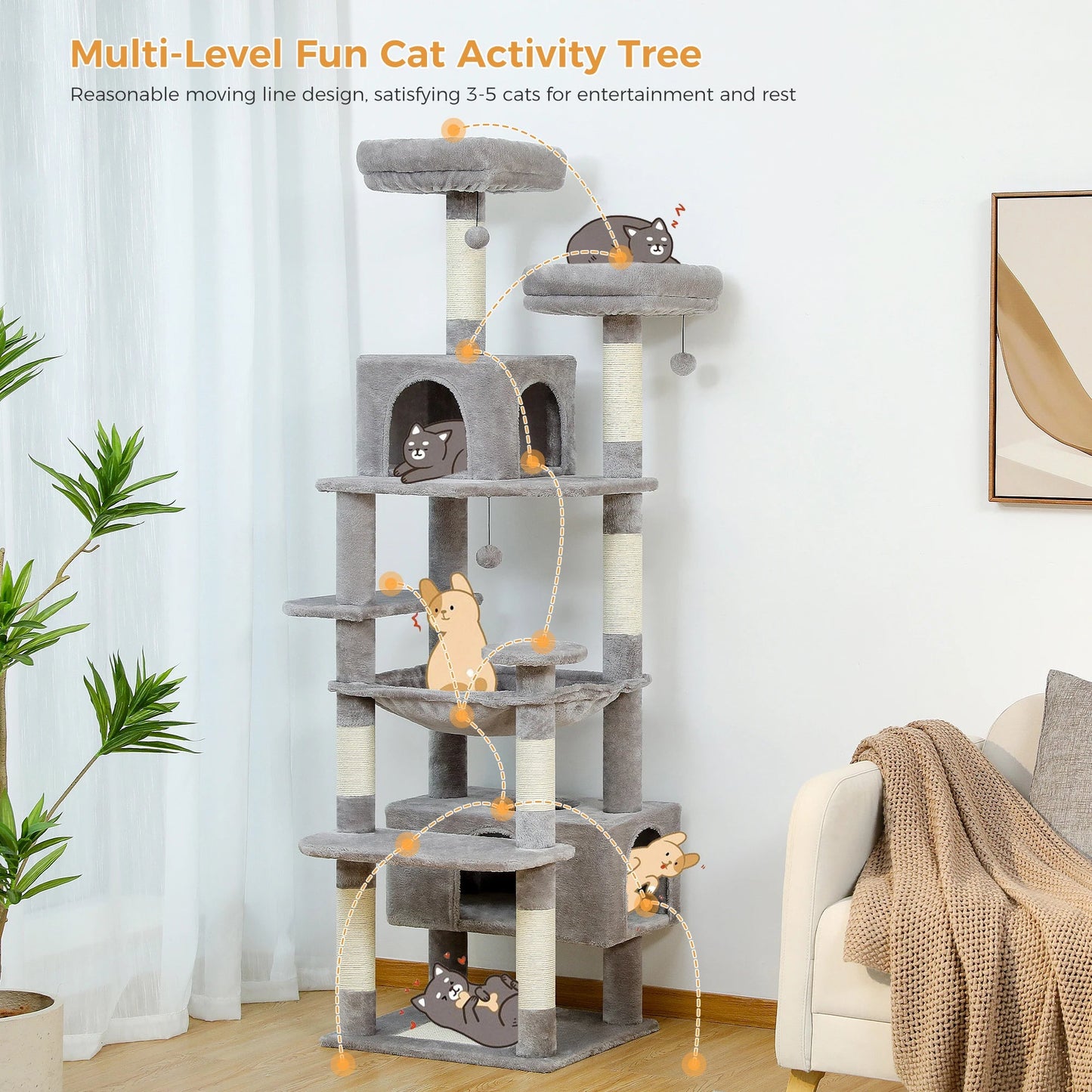 Large Cat Tree and Tower - Zyreh