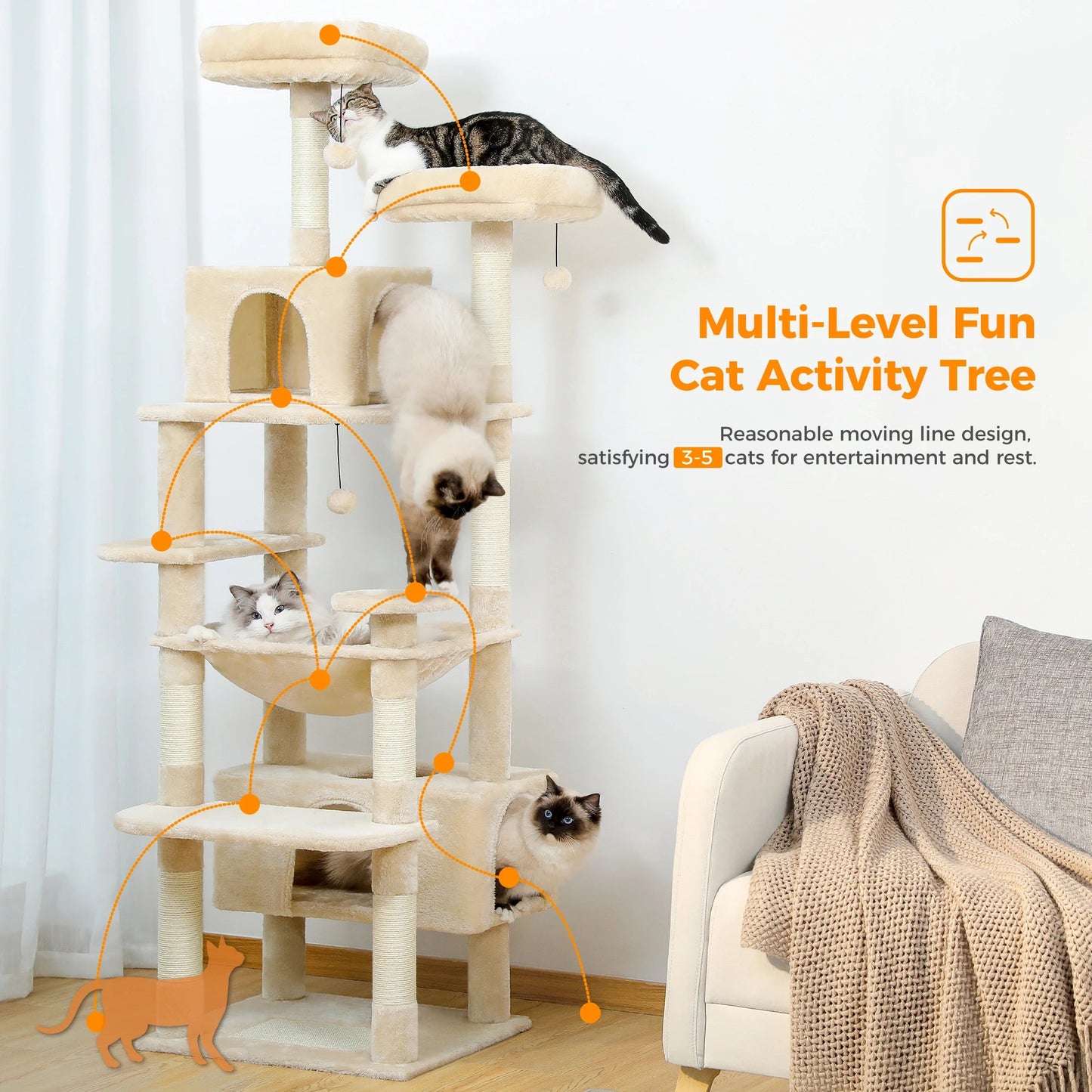 Large Cat Tree and Tower - Zyreh