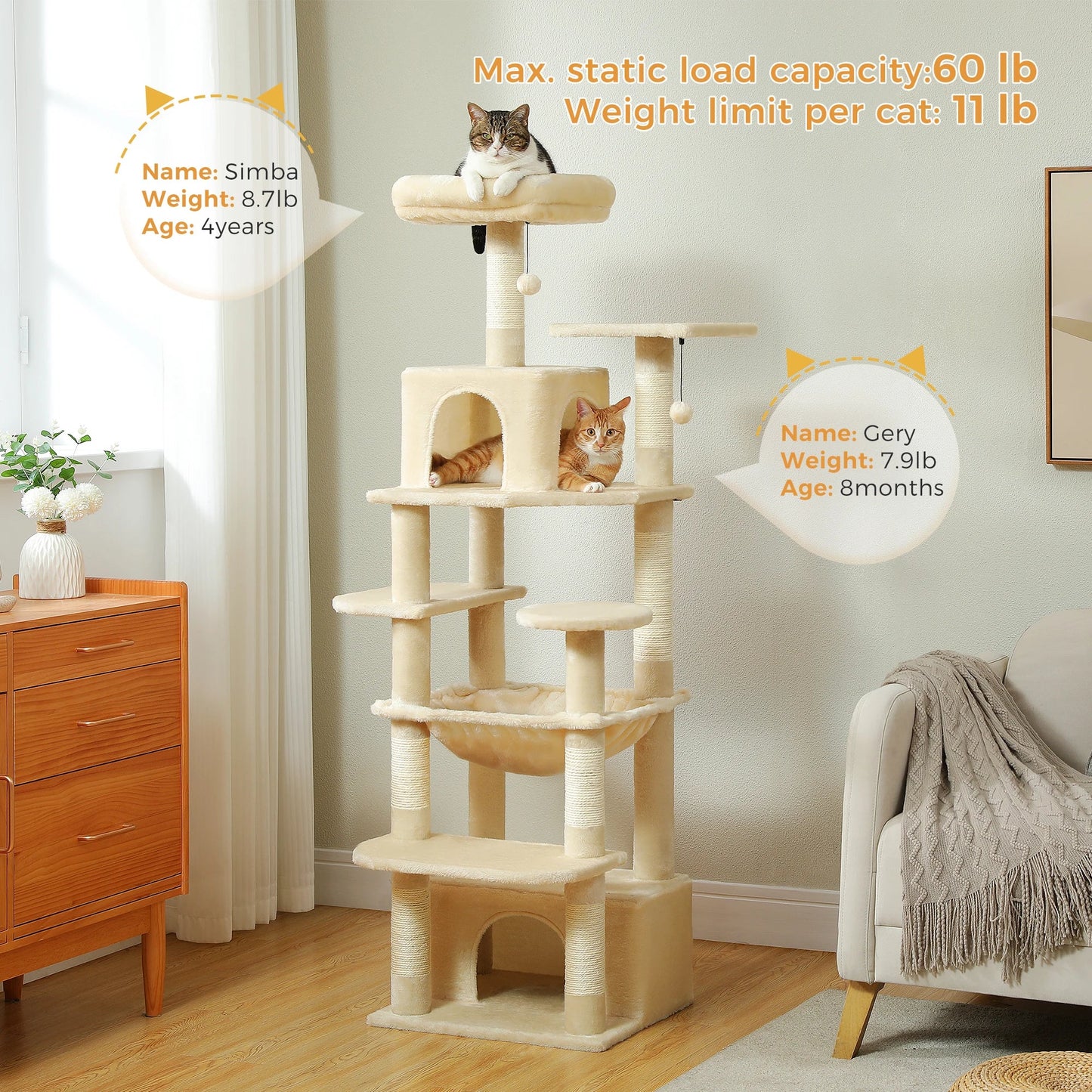 Large Cat Tree and Tower - Zyreh