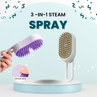 3 - In - 1 Steam Spray Cat Brush - Zyreh