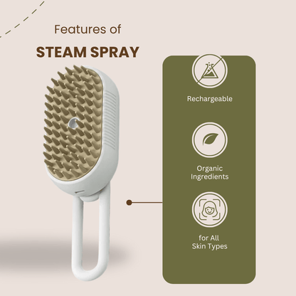3 - In - 1 Steam Spray Cat Brush - Zyreh