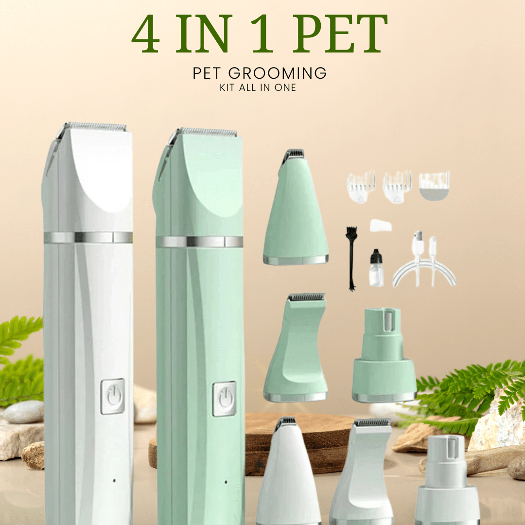 4 - in - 1 Pet Grooming Kit - Zyreh
