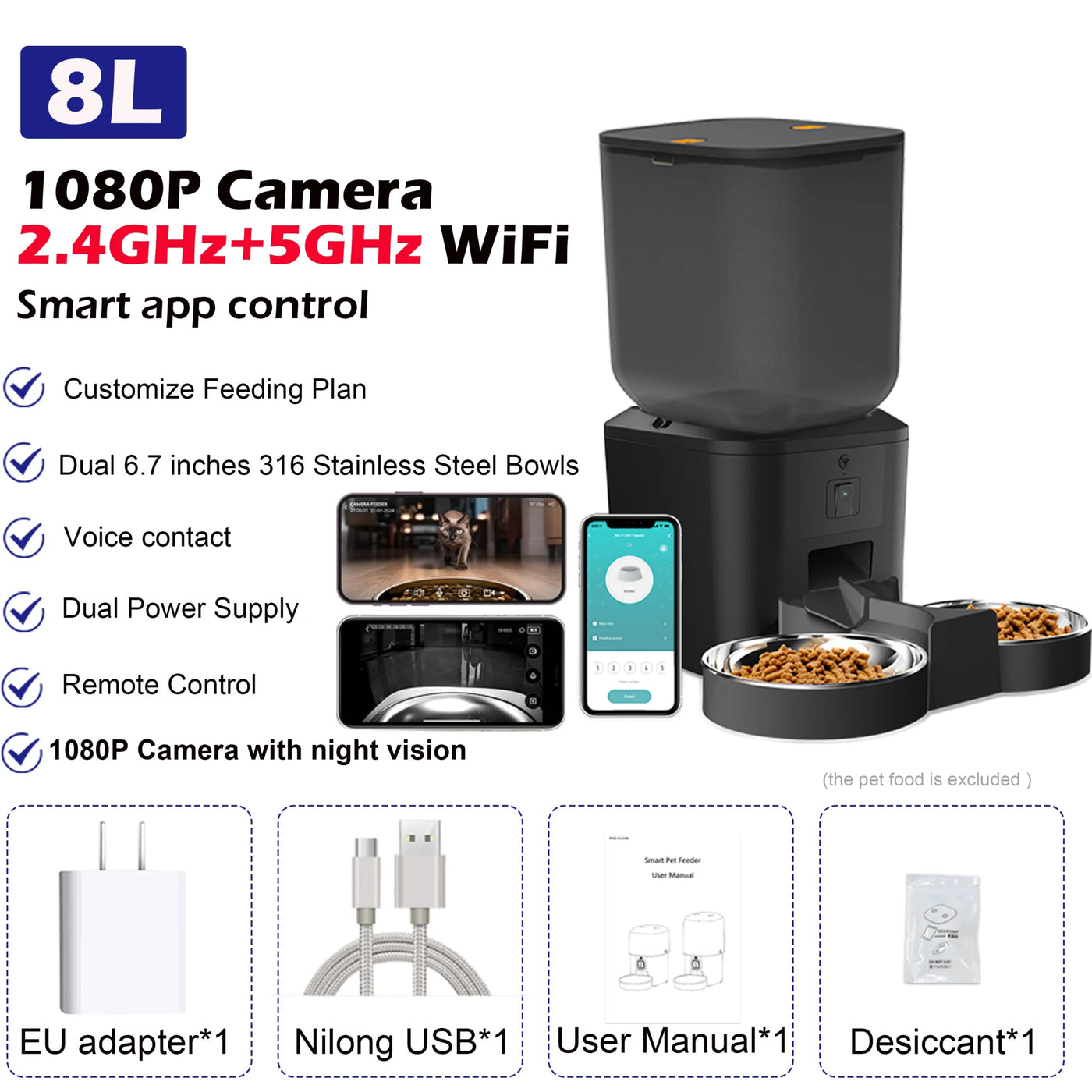 8L Automatic Cat Feeder - Zyreh