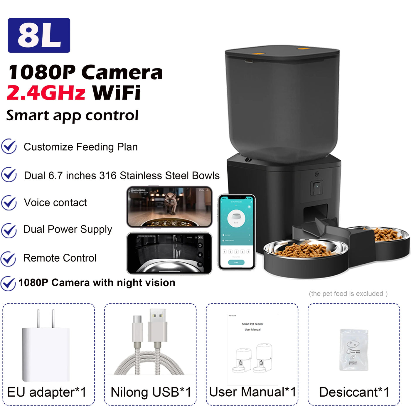 8L Automatic Cat Feeder - Zyreh