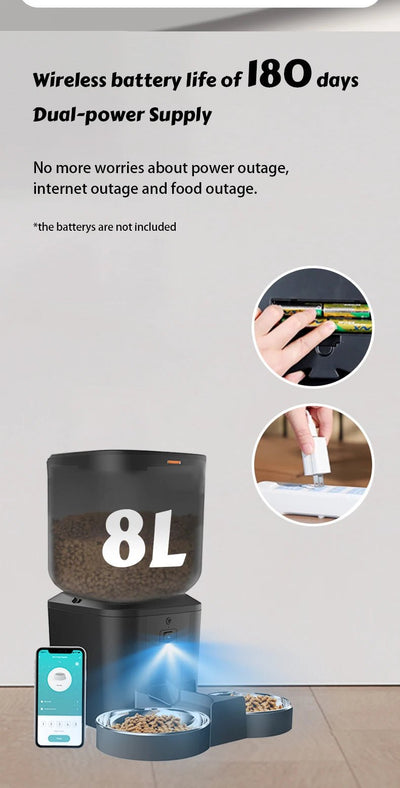 8L Automatic Cat Feeder - Zyreh
