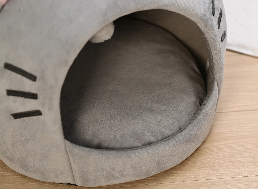 Cat Cave House - Soft Cushion Bed
