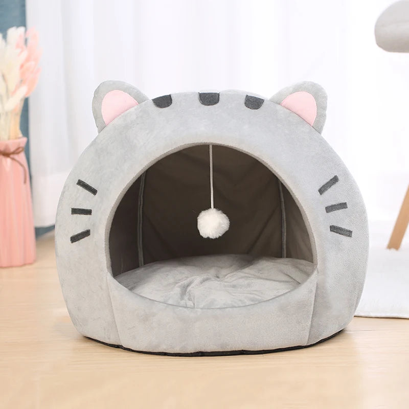 Cat Cave House - Soft Cushion Bed