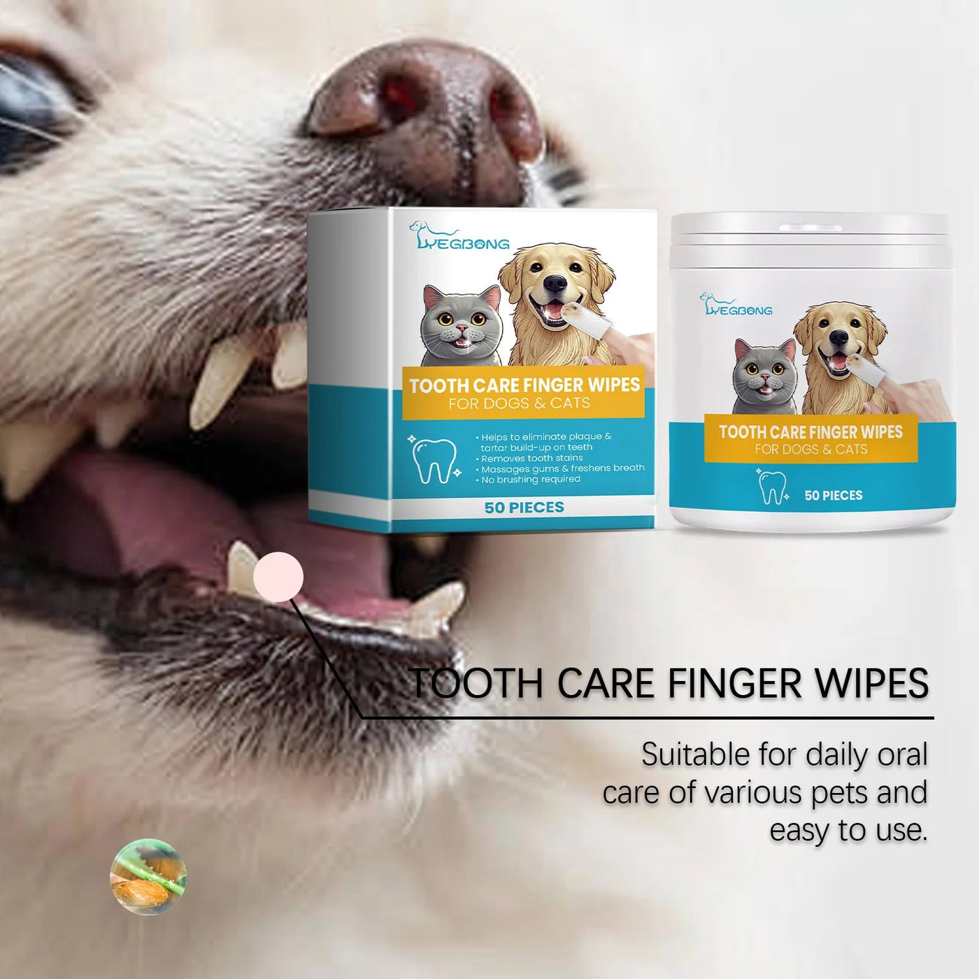 Dental Wipes for Pet - Zyreh