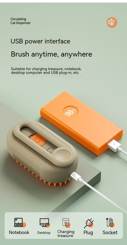 Electric Steam Pet Cleaning Comb - Zyreh