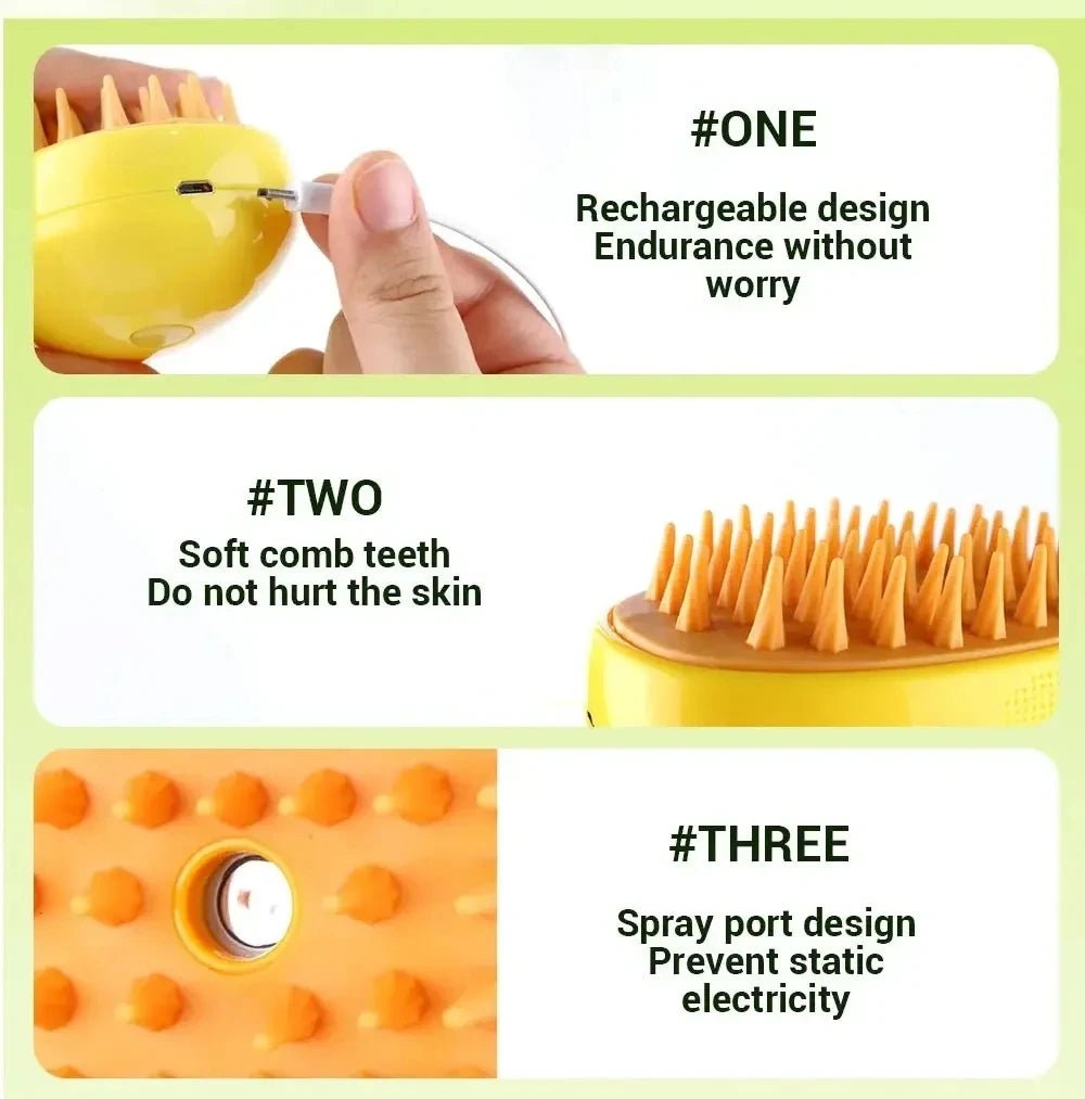 Electric Steam Pet Cleaning Comb - Zyreh