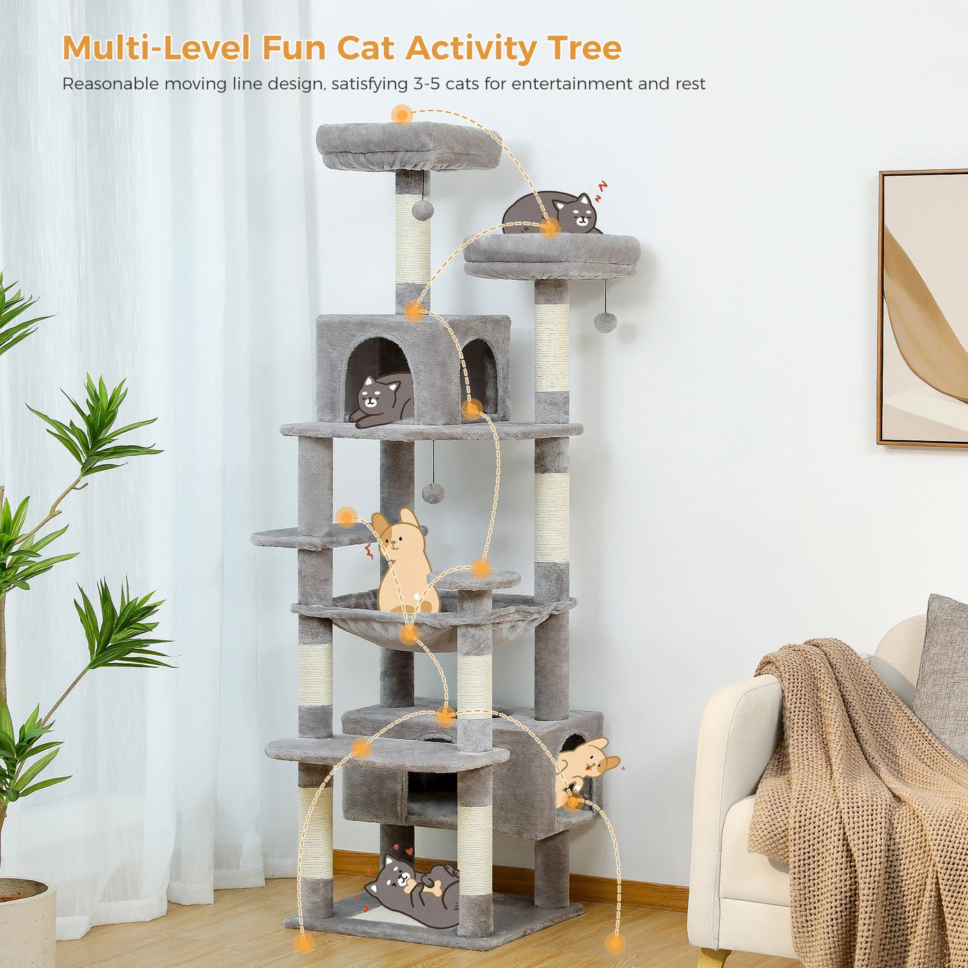 Large Cat Tree and Tower - Zyreh