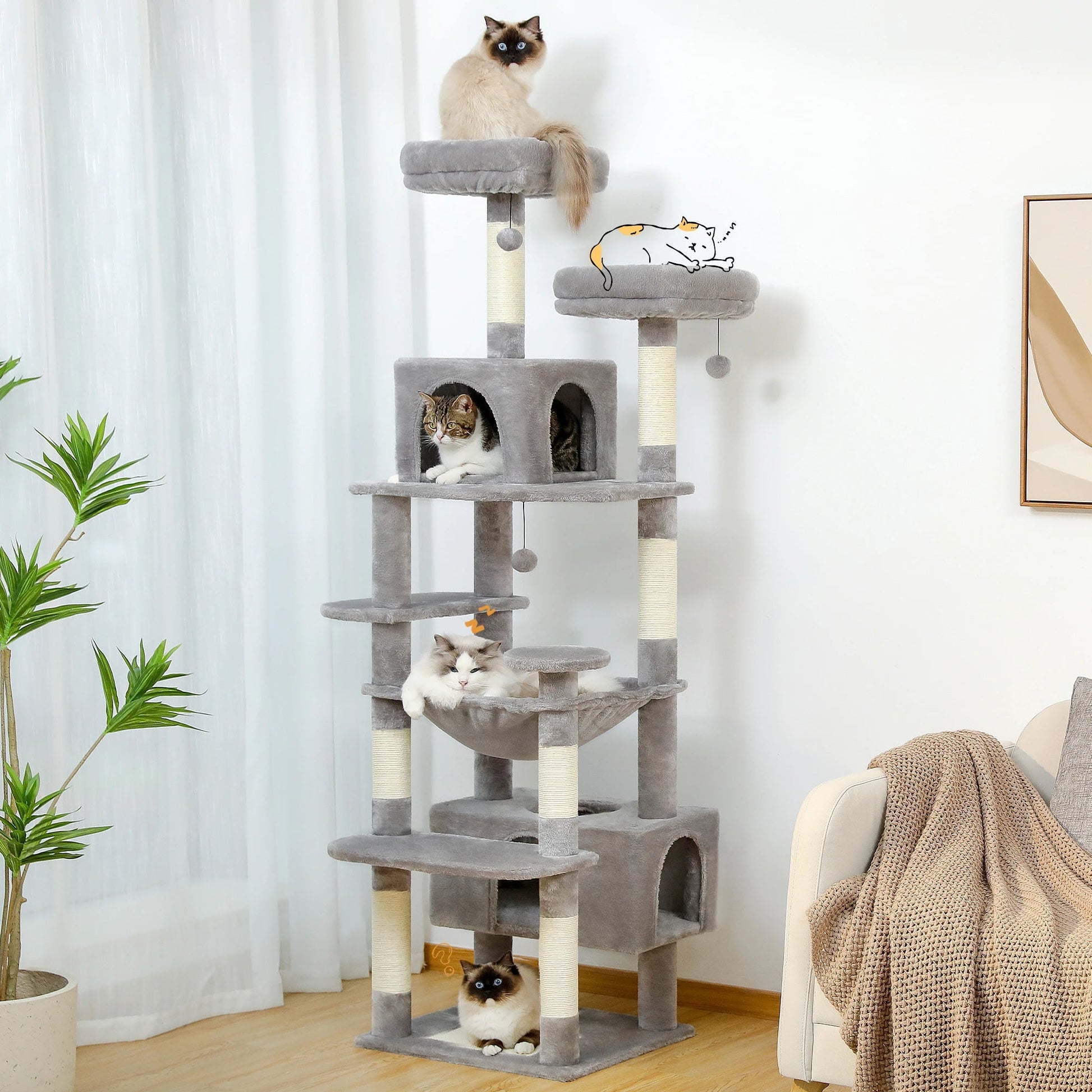 Large Cat Tree and Tower - Zyreh